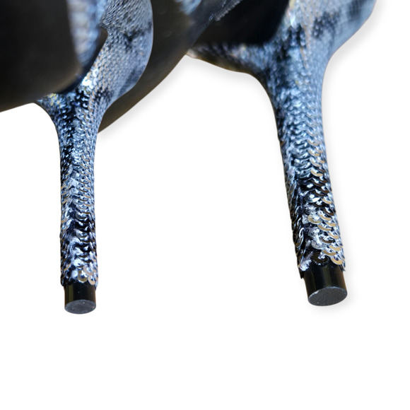 Balenciaga Metallic Knife Sequin High Heel Sock Booties IT 38 US 8 - Picture 10 of 14